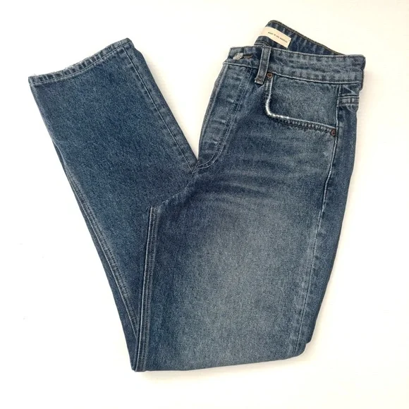 GRLFRND The Karolina High Rise Straight Crop Jeans Size 26 - Picture 6 of 11